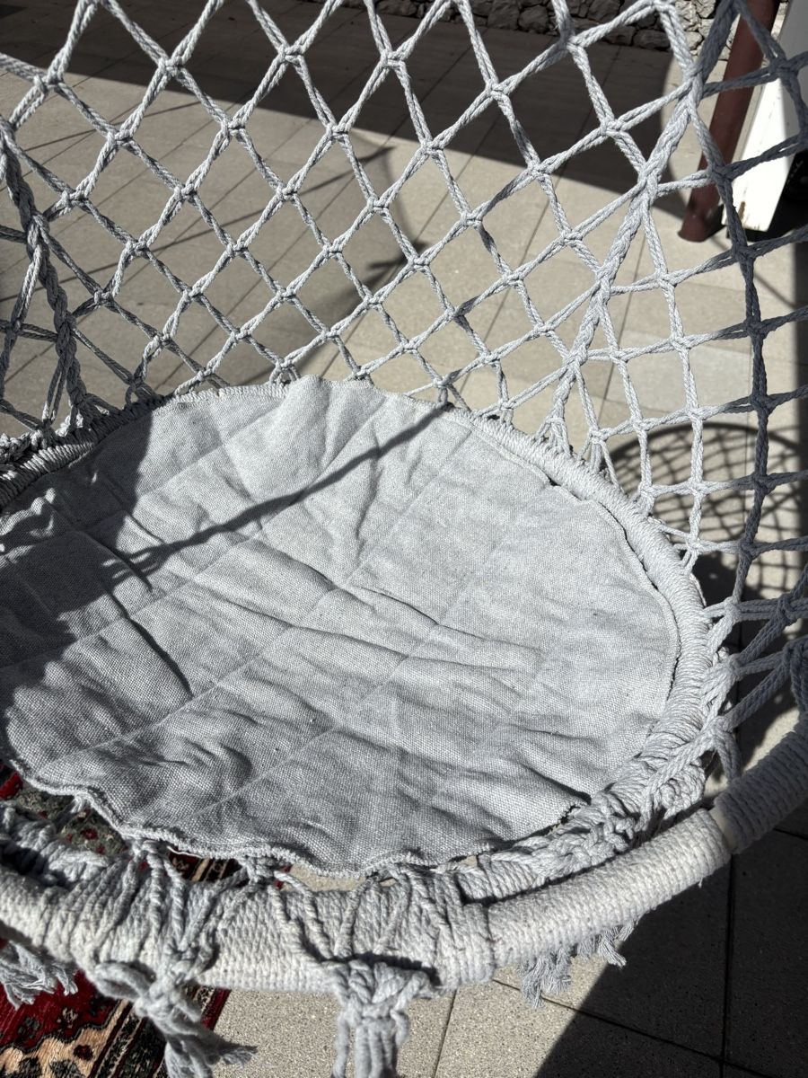 Poltrone pensili da giardino: Fauteuil suspendu gris  – Usato da Avry-devant-Pont venduto da Odilee 3