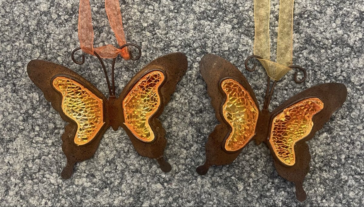 Tutte le decorazioni: Deko Schmetterlinge  orange 2 Stück neu – Nuovo (secondo la descrizione) da Au ZH venduto da Jaggy4 2