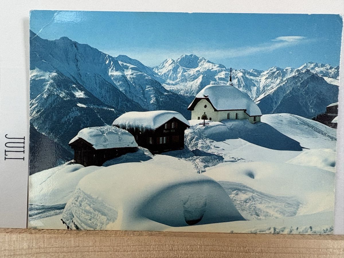 Ansichtskarten: AK von Bettmeralp / Bergpanorama – Gebraucht aus Rümlang von Kartenpost1