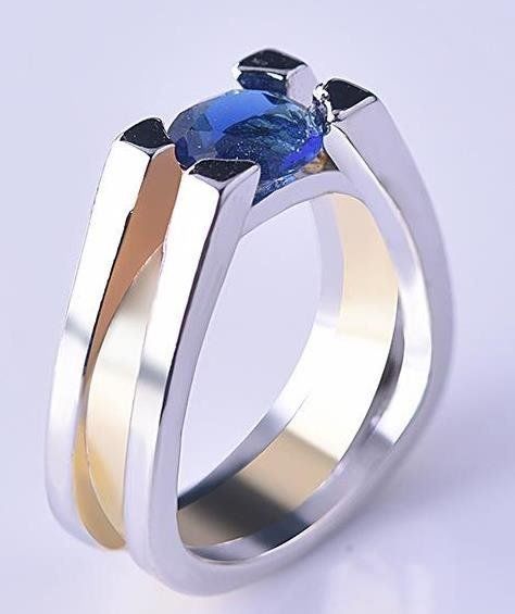 Ringe: Saphir CZ / 57 (RG-0274) – Neu (gemäss Beschreibung) aus Ittigen von Oner