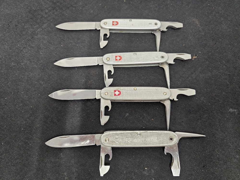 4 Militär-Sackmesser, Schweizer Militär | Kaufen auf Ricardo