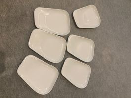 Kahla Teller Set 5-teilig weiss gebraucht Zustand