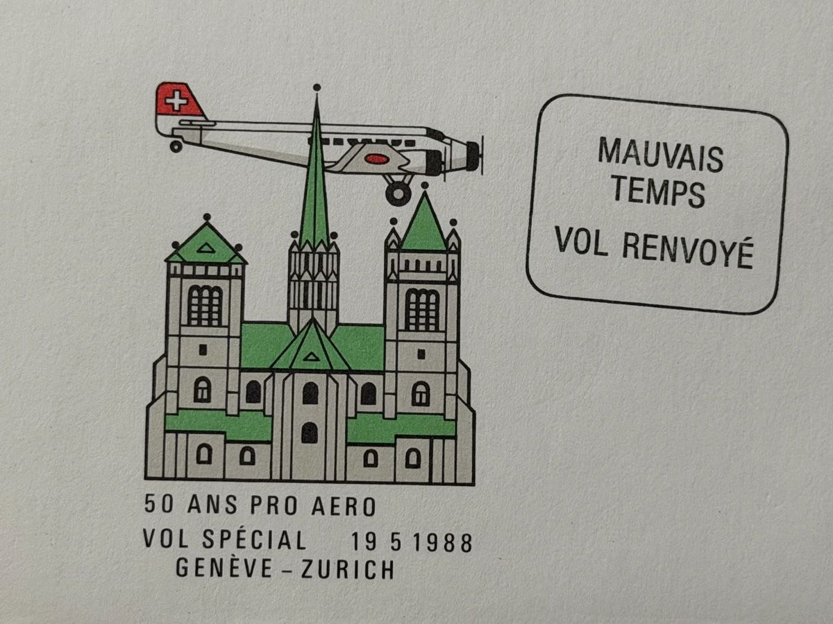 Tutti i francobolli: FDC 50 ans Pro Aero – Usato da Petit-Lancy venduto da Solcarm 2