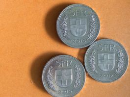 5 francs 2015-2016-2017 Très belles