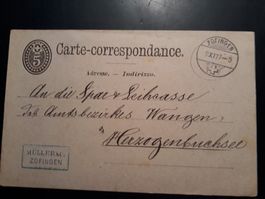 Korrespondenz-Karte, 1877
