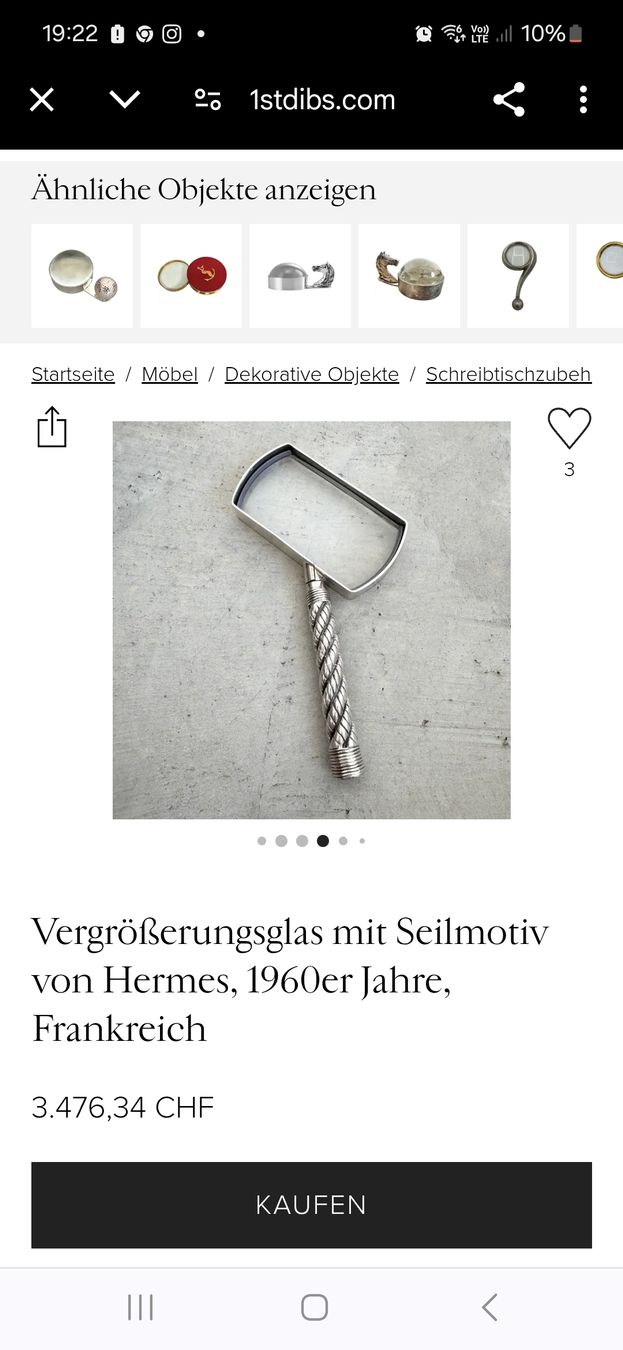 Altro per Ottica: Hermes Vergrößerungsglas – Usato da Meilen venduto da COSTA_ABC 1