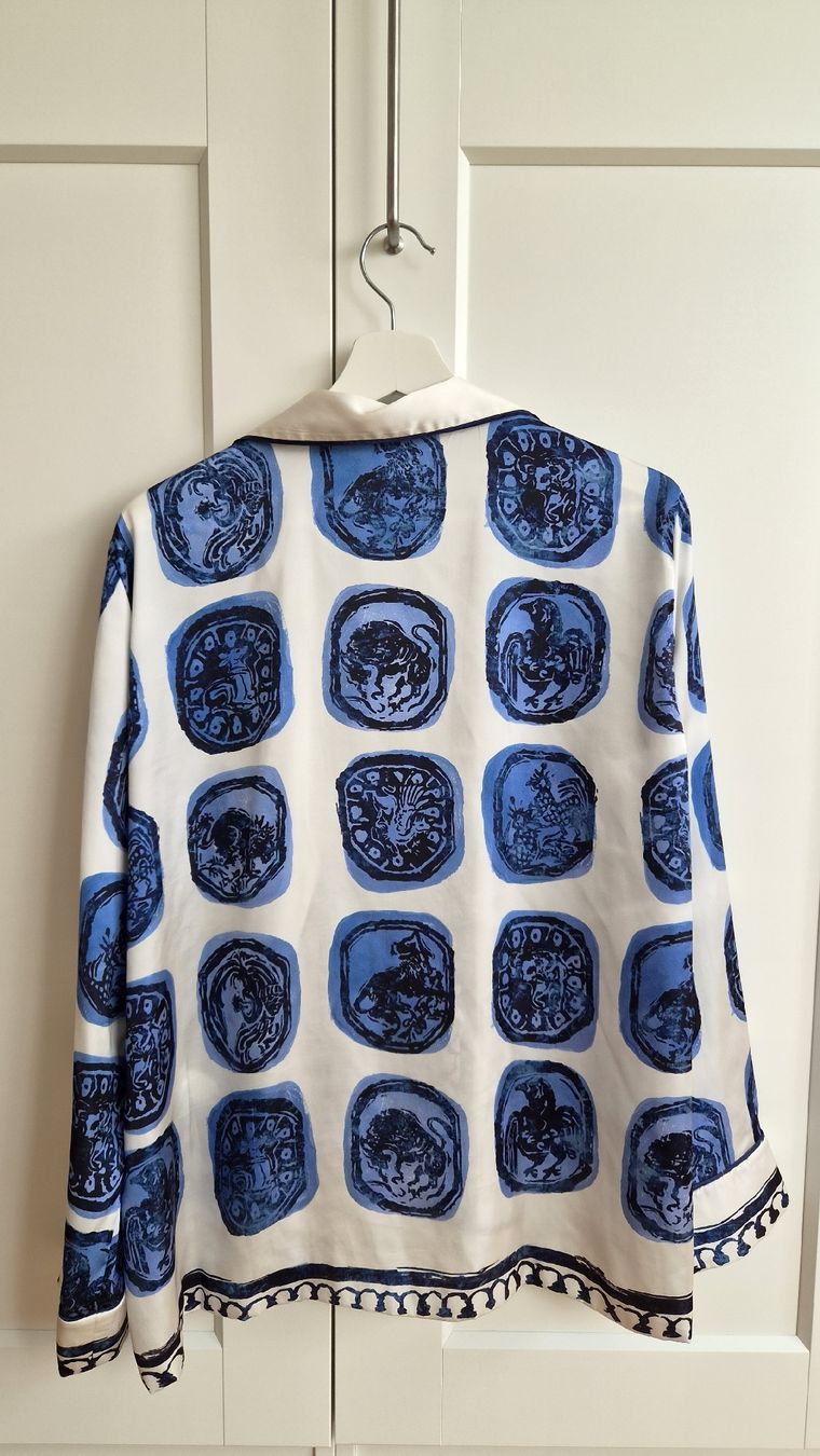 Zara Camicette: Blau Weisse Bluse Zara – Usato da Wetzikon ZH venduto da ELIVNE 1
