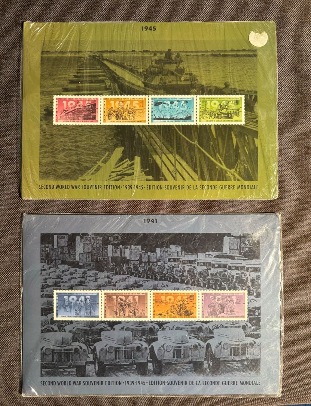 Tutti i francobolli: Timbres-postes souvenirs de la seconde guerre mondiale. – Nuovo e nell'imballaggio originale da Clarens venduto da Scottoara