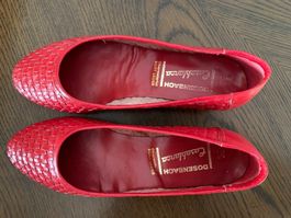 Hochwertige handgeflochtene echt Leder Ballerinas Gr. 36