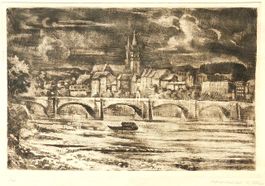 PEINTRE BÂLOIS - Lithographie de Karl Pflüger (1884-1974)
