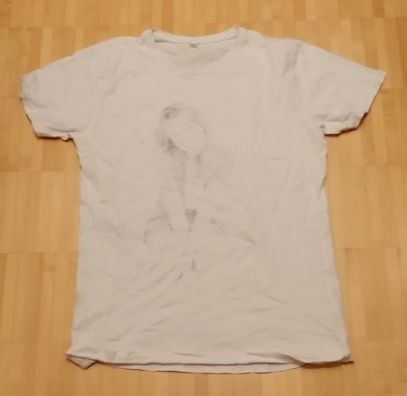 T-Shirt Top weiss Britney Spears - Grösse M - verwaschen