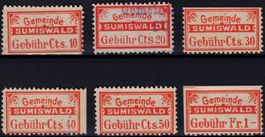 6 Fiskalmarken der Gemeinde SUMISWALD
