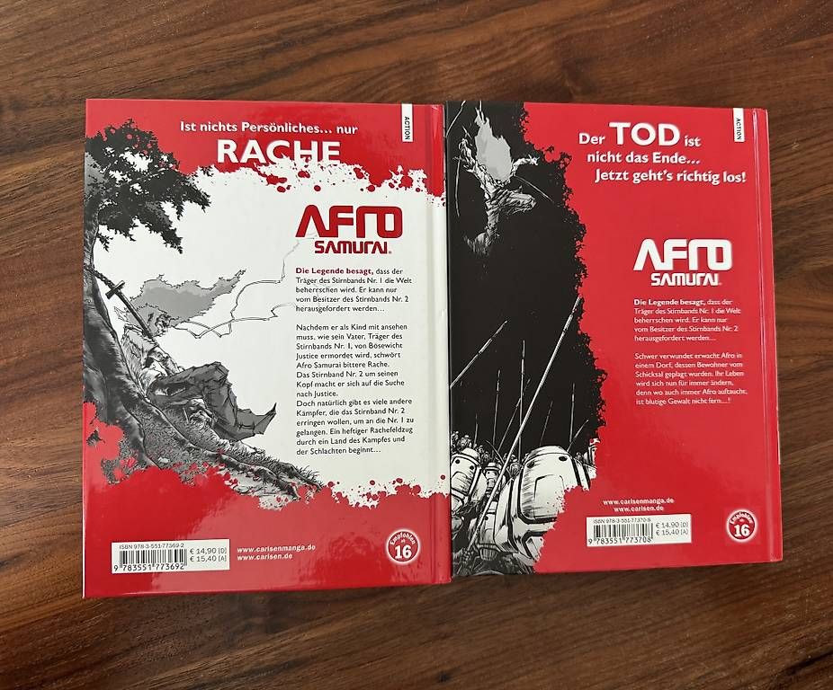 Fumetti: Afro Samurai Vol 1 & 2 (Hardcover) – Nuovo (secondo la descrizione) da Meggen venduto da damu14 1