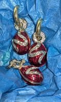 Swarovski Schmuckset Anhänger & Ohrringe 18k vergoldet