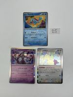 3 Pokemon Karten Squirtle Mewtu Ditto verschiedene 