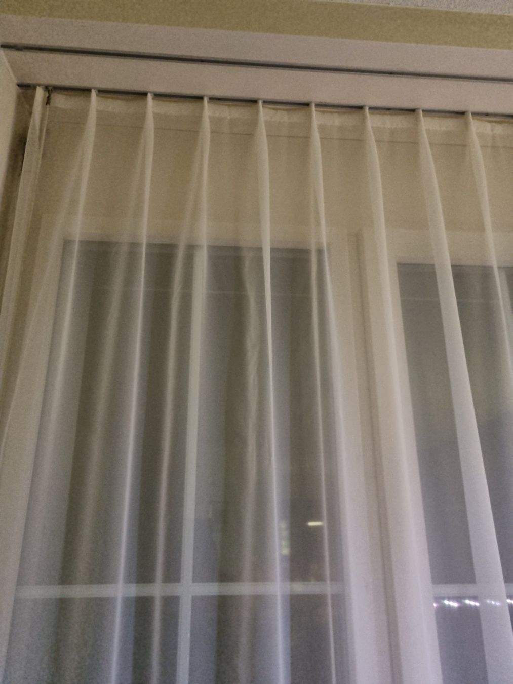Tende: Vorhang weiss 210 cm neu mit Gleiter – Nuovo e nell'imballaggio originale da geroldswil venduto da Gumball1 5