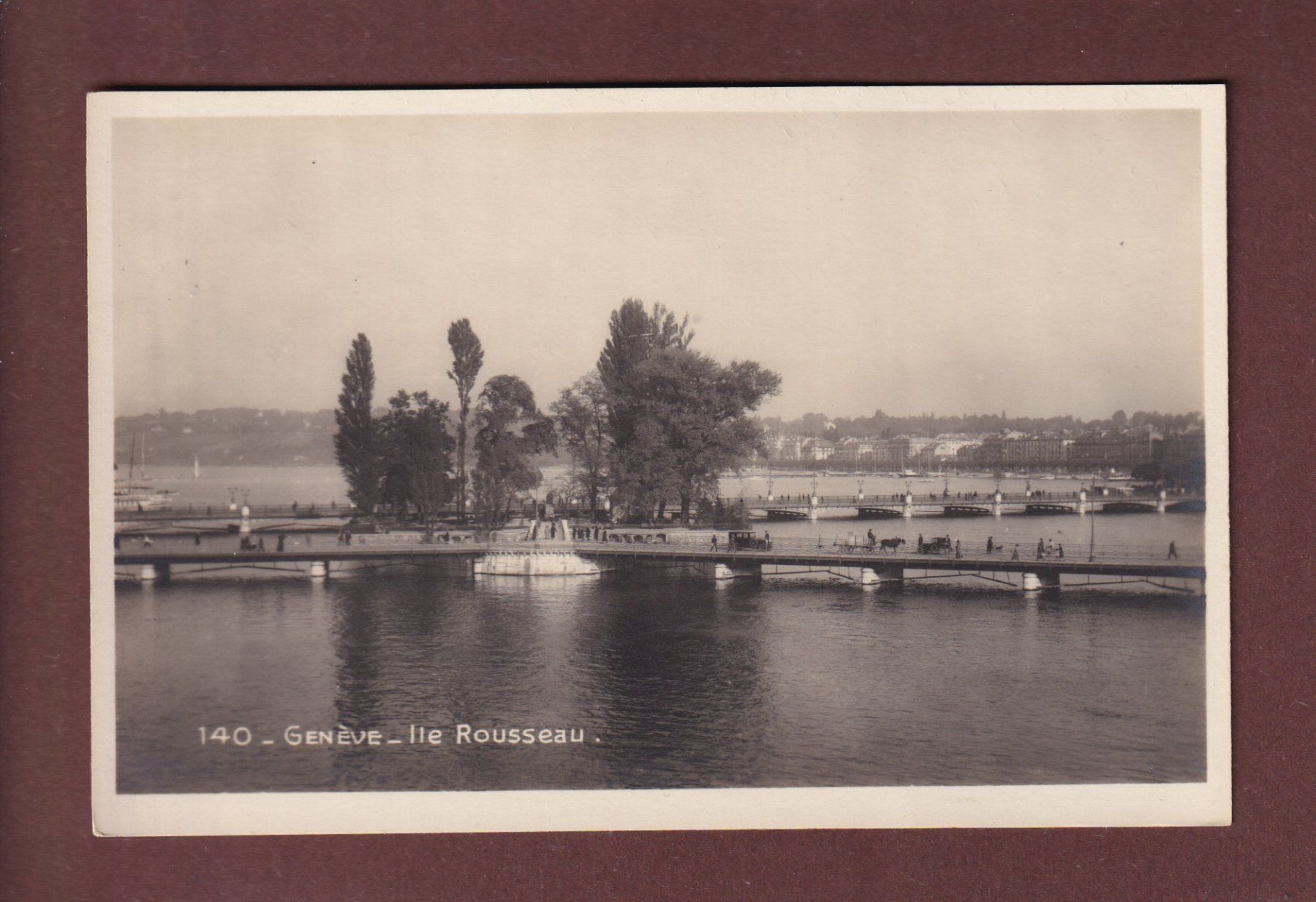 Cartoline postali: GENEVE - Île Rousseau – Usato da Pully venduto da nicecards-shop