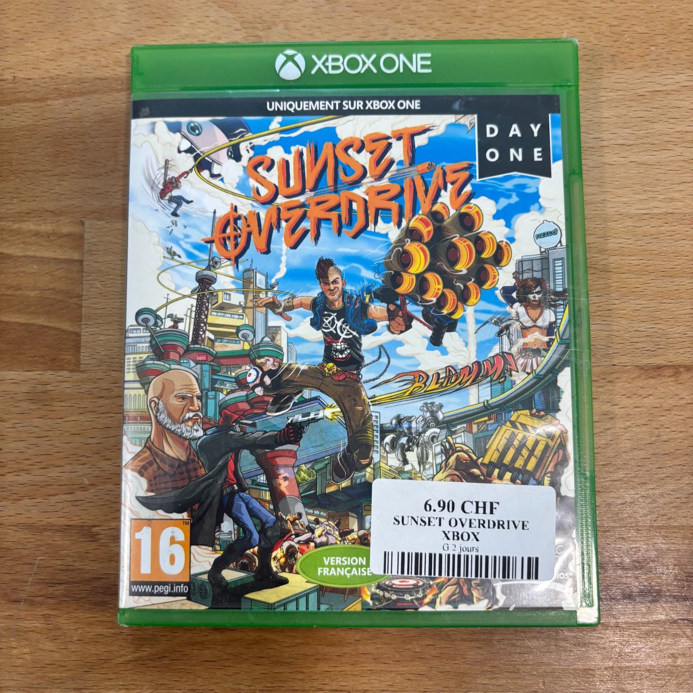 Jeux: Sunset Overdrive Xbox One – D'occasion à Lausanne par Korner-Cash