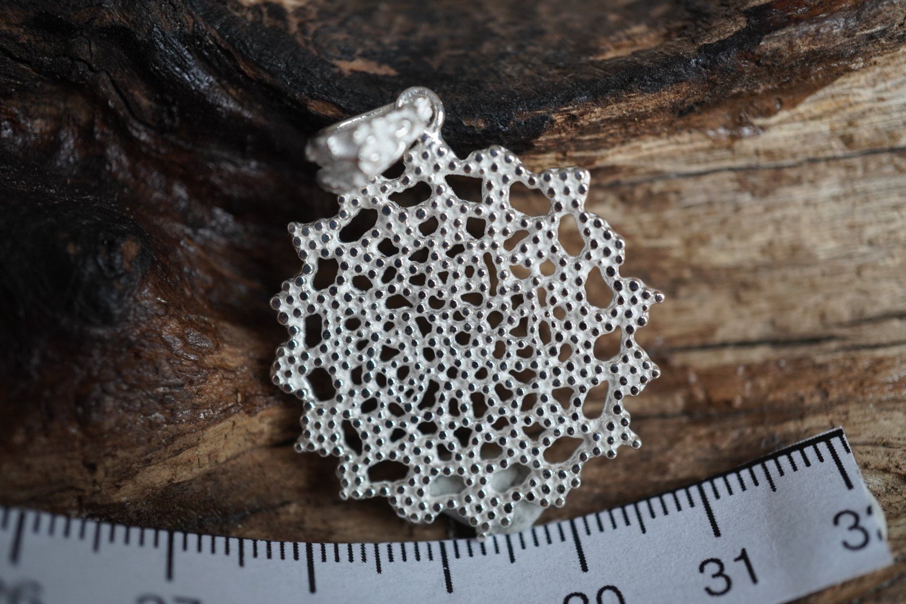 Ciondoli: Mandala   Anhänger Blume    925 Silber  28mm – Nuovo e nell'imballaggio originale da Balgach venduto da top_silver 3