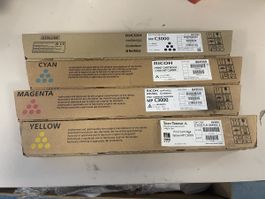 RICOH MP C3000 Toner Schwarz Cyan Magenta Gelb