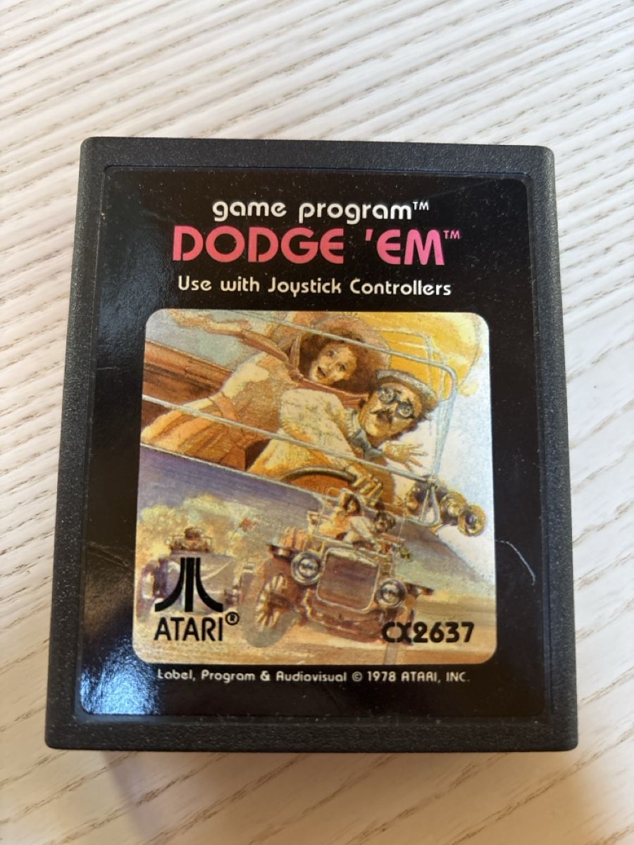 Atari Spiele: Video Game Dodge 'Em for Atari 2600 Model CX2637 – Gebraucht aus Wilderswil von 2ndlife_24