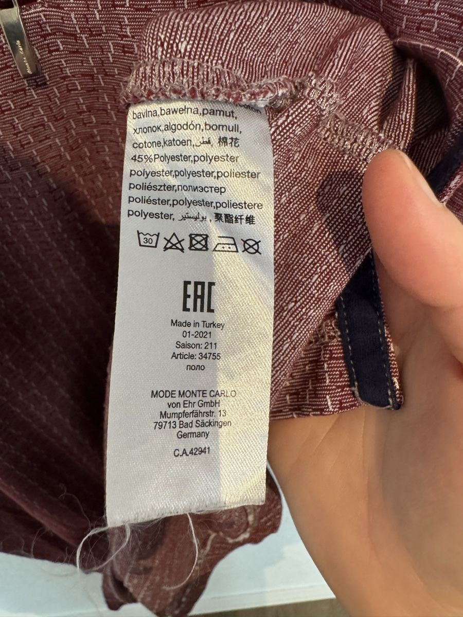 T-shirt: Monte Carlo Shirt rot Gr. 4XL – Usato da Fislisbach venduto da KolibriSecondhand 5