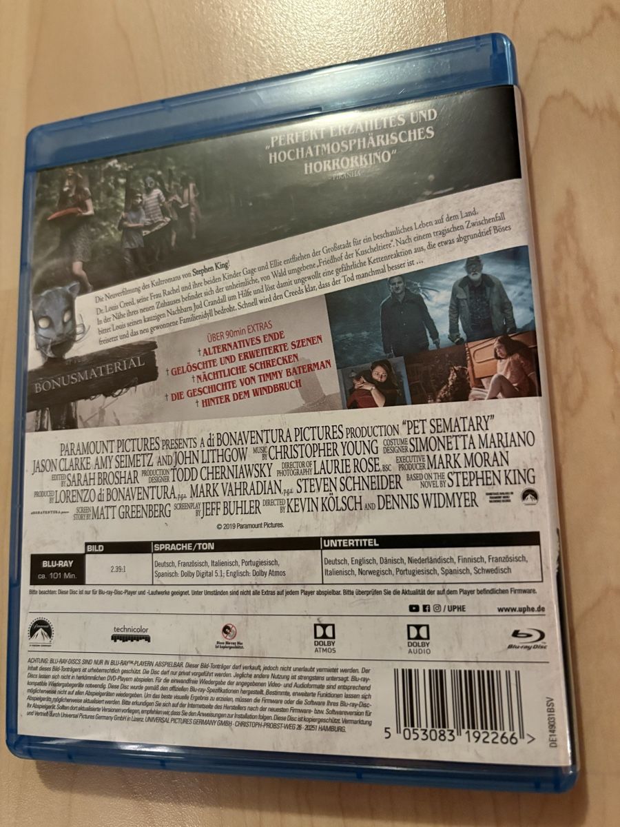 Alle DVDs: BLU-RAY pet sematary  NEU – Neu (gemäss Beschreibung) aus Herzogenbuchsee von warrior77 1