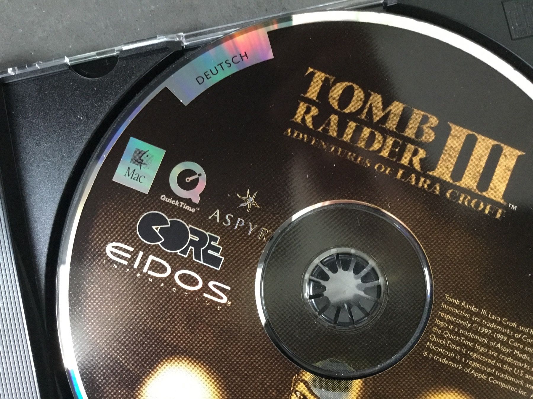 Spiele: CD Tomb Raider 3 | Mac Version deutsch – Gebraucht aus Eggersriet von Wiese61 2