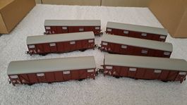 Märklin 6 gedeckte Güterwagen H0 WS/32