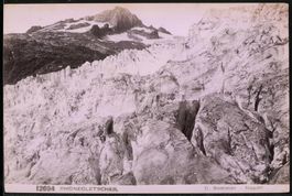 Fotografie Gletsch, auf dem Rhonegletsch