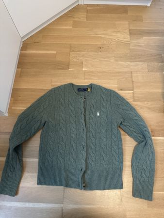 Polo Ralph Lauren Cable Knit Cardigan Size M - Sage green