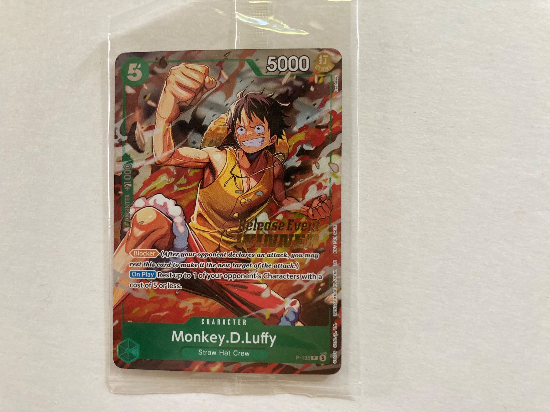 Cartoline: One Piece Tcg: Pre Release Winner Card Luffy – Nuovo e nell'imballaggio originale da Derendingen venduto da tis_2jys 1
