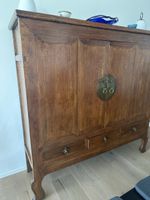 Antique Asian Cabinet w/ Brass Hardware - Unique Find!