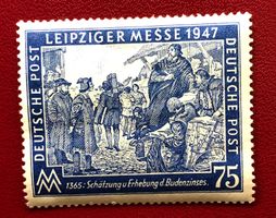 Briefmarken aus Deutschland 1947 Leipziger Ungestempelt 