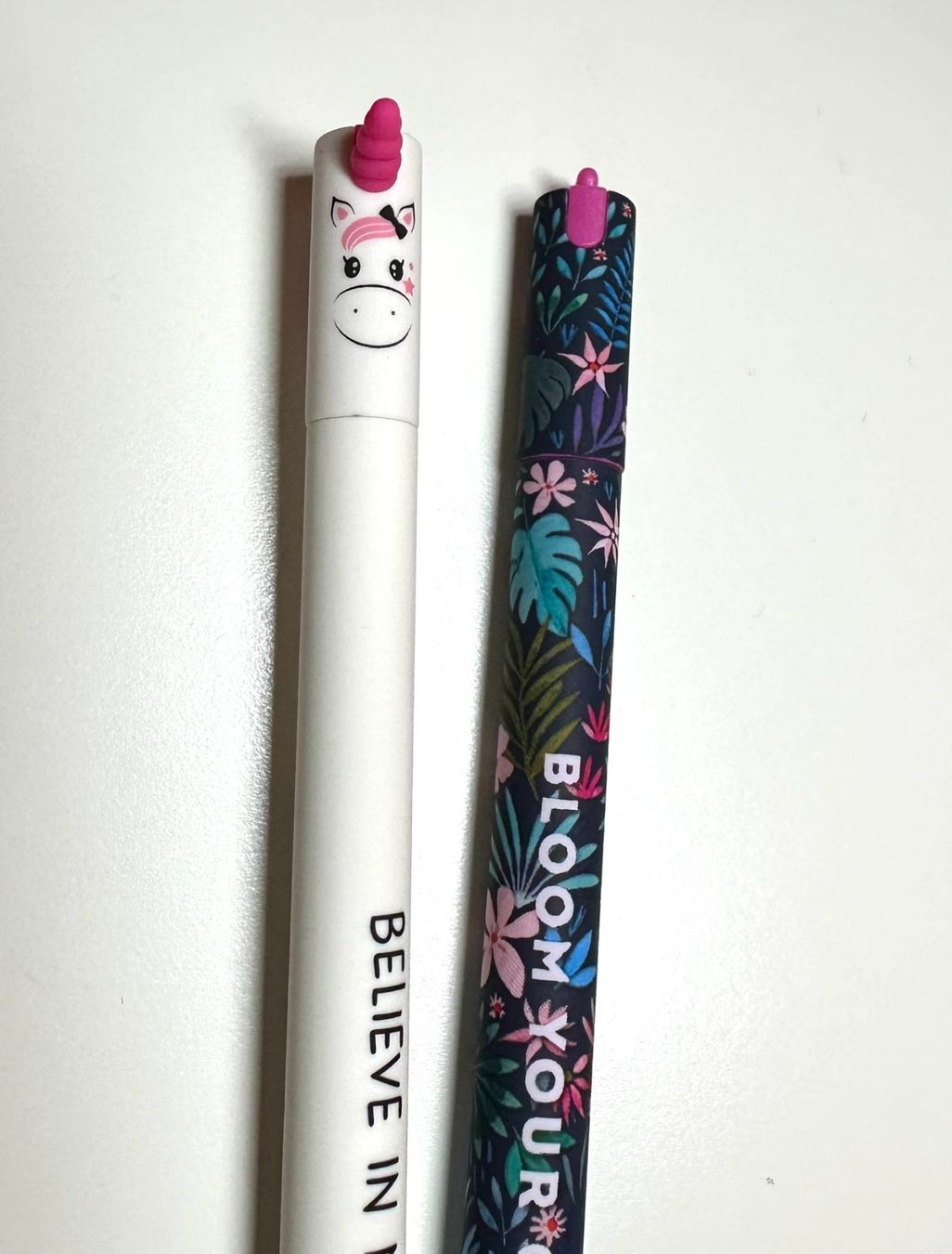 Legami Penna & Evidenziatori: 2x stylo Legami Licorne Blanche & Flora – Nuovo e nell'imballaggio originale da Bernex venduto da euma1976