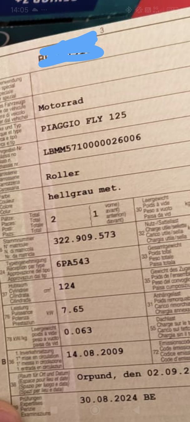 Piaggio Strada: Piaggio Fly 125, Topcase, 8577km – Usato da Safnern venduto da den_v6bt 8