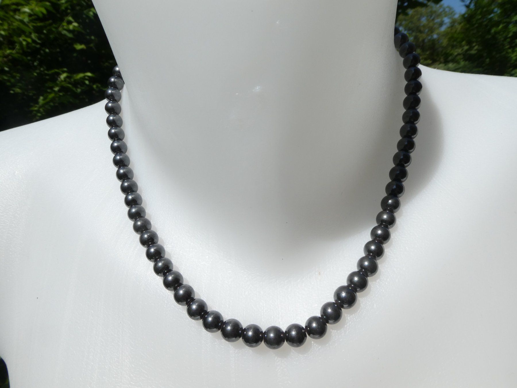 Catenine: Schöne Hämatit-Kette, 41cm – Usato da Gattikon venduto da kaandooh 1