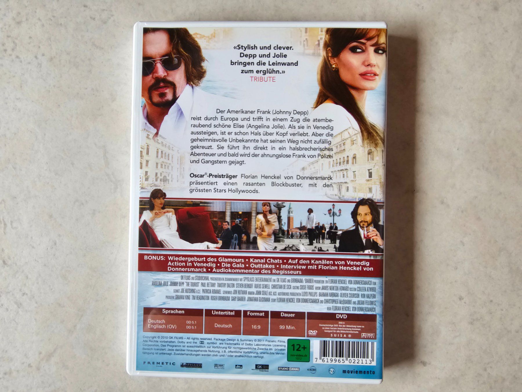 Alle DVDs: The Tourist – Gebraucht aus Schneisingen von backstore24 1