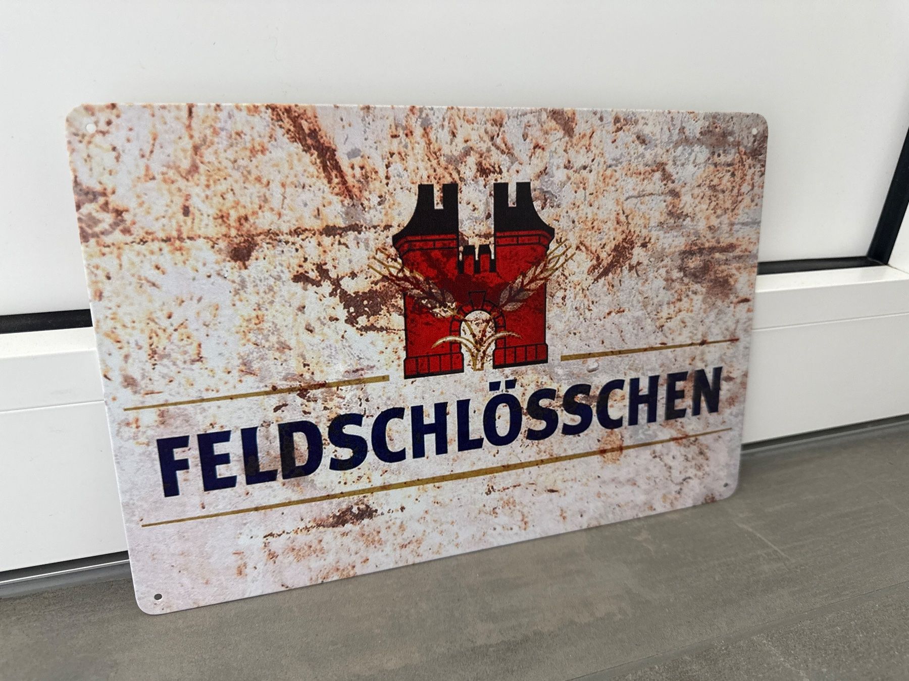Feldschlösschen Schilder: FELDSCHLÖSSCHEN BIER Vintage Blechschild – Neu und originalverpackt aus Seon von Aaargauer01 4
