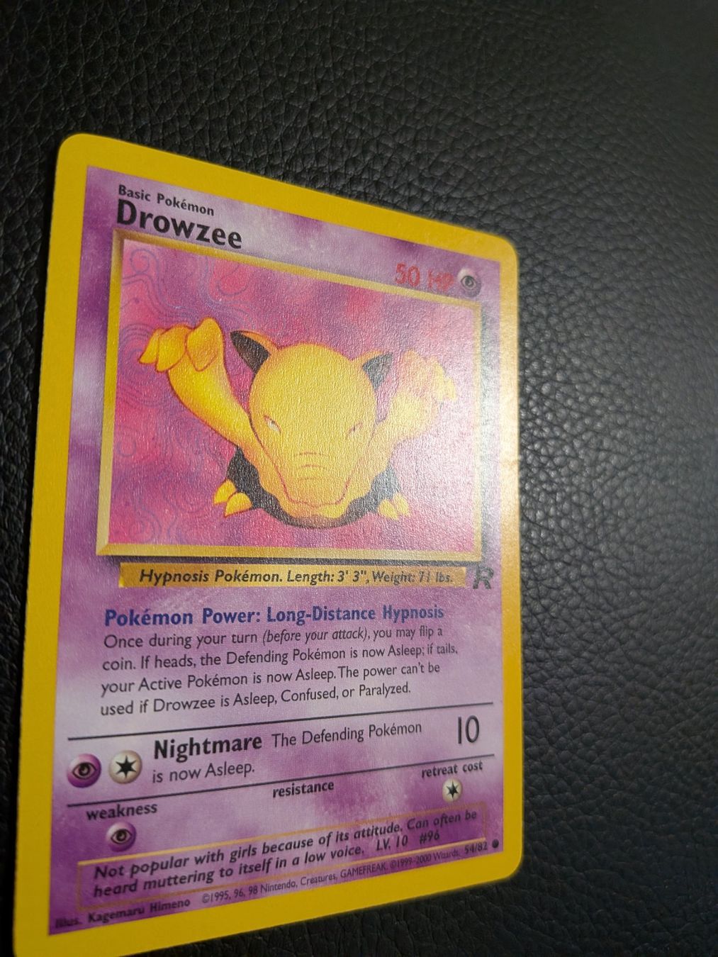 Pokémon Carte collezionabili: Team Rocket Drowzee 54/82 Ab 1 – Usato da Paradiso venduto da Pkmn10 1
