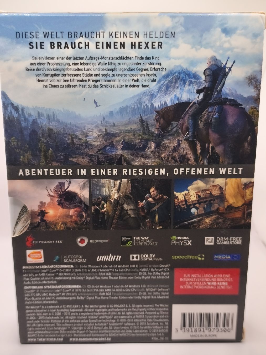Spiele: Jeu PC The Witcher 3 Wild Hunt DVD-ROM  – Gebraucht aus Conthey von Th3gr4yf0x 2