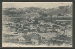Carte P de 1908 ( Le Locle / Vue générale et Chemin de Fer )