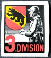 Soldatenmarke 2.WK, 3. Division, geschn, Wi Kdo 28-2