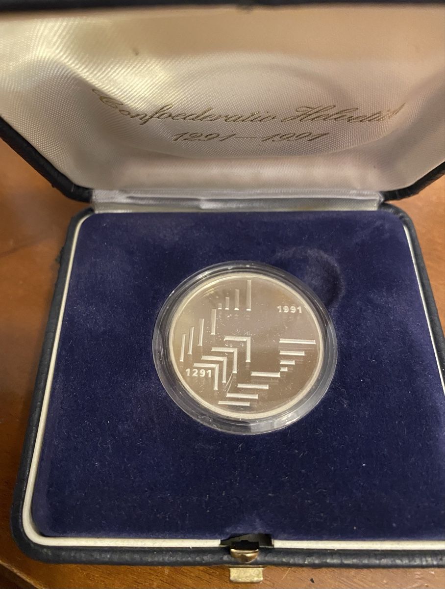 Tutti le monete: 20 francs 1991  – Nuovo e nell'imballaggio originale da Genève venduto da Mar7319 1
