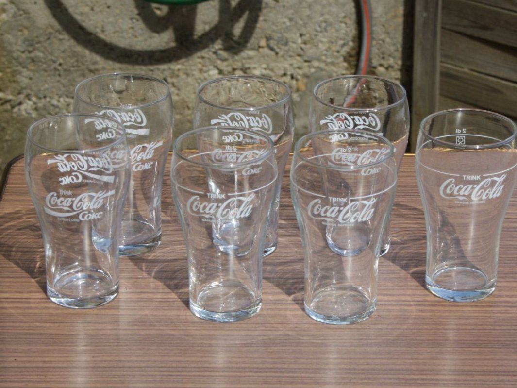 Coca-Cola Bicchieri: VINTAGE COCA COLA GLÄSER – Usato da Wauwil venduto da Pneuedy 2