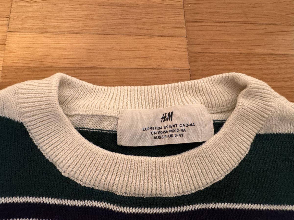 H&M Maglioni & Felpe: H&M Kinder Pullover, gestreift, Grösse 98/104, Top Zustand – Usato da Jona venduto da Good_luck1_ 3
