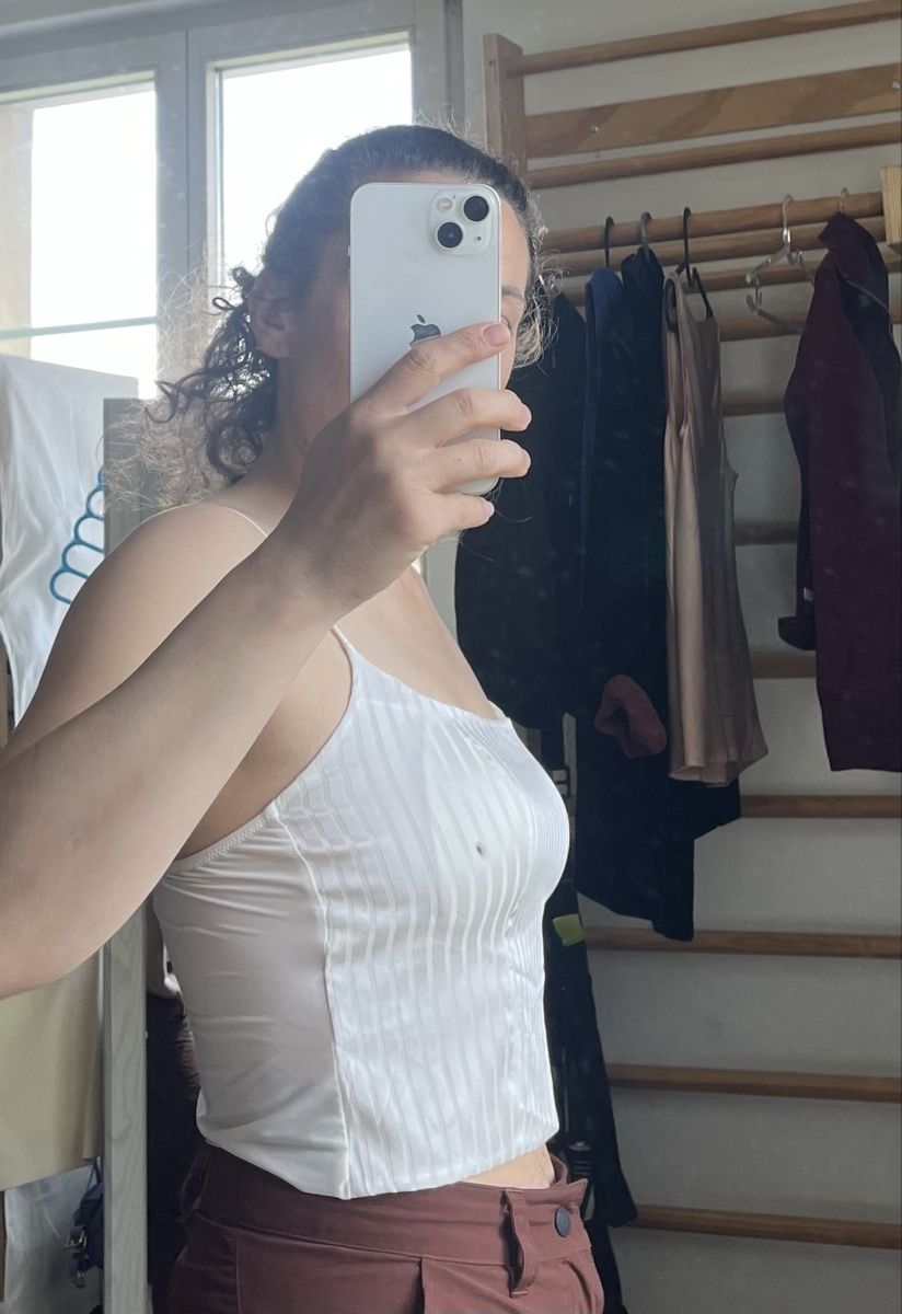 Top: Seidentop Corset-/Bustier- Top /Gestreift XS – Usato da Zuchwil venduto da MLV92 1