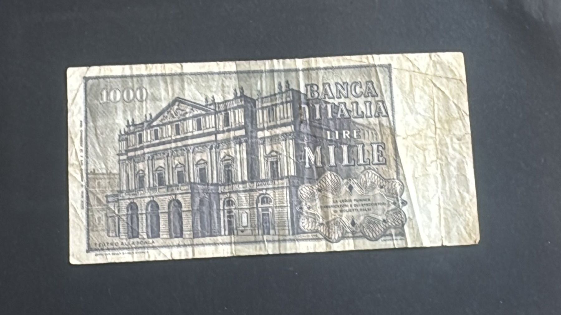 Banknoten: Italienische 1000-Lire-Banknote 1969 – Gebraucht aus wattwil von Nafri07 1