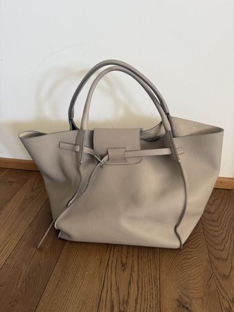 Orig. Celine Shopper Tote Raupe Leder Bag Tasche 