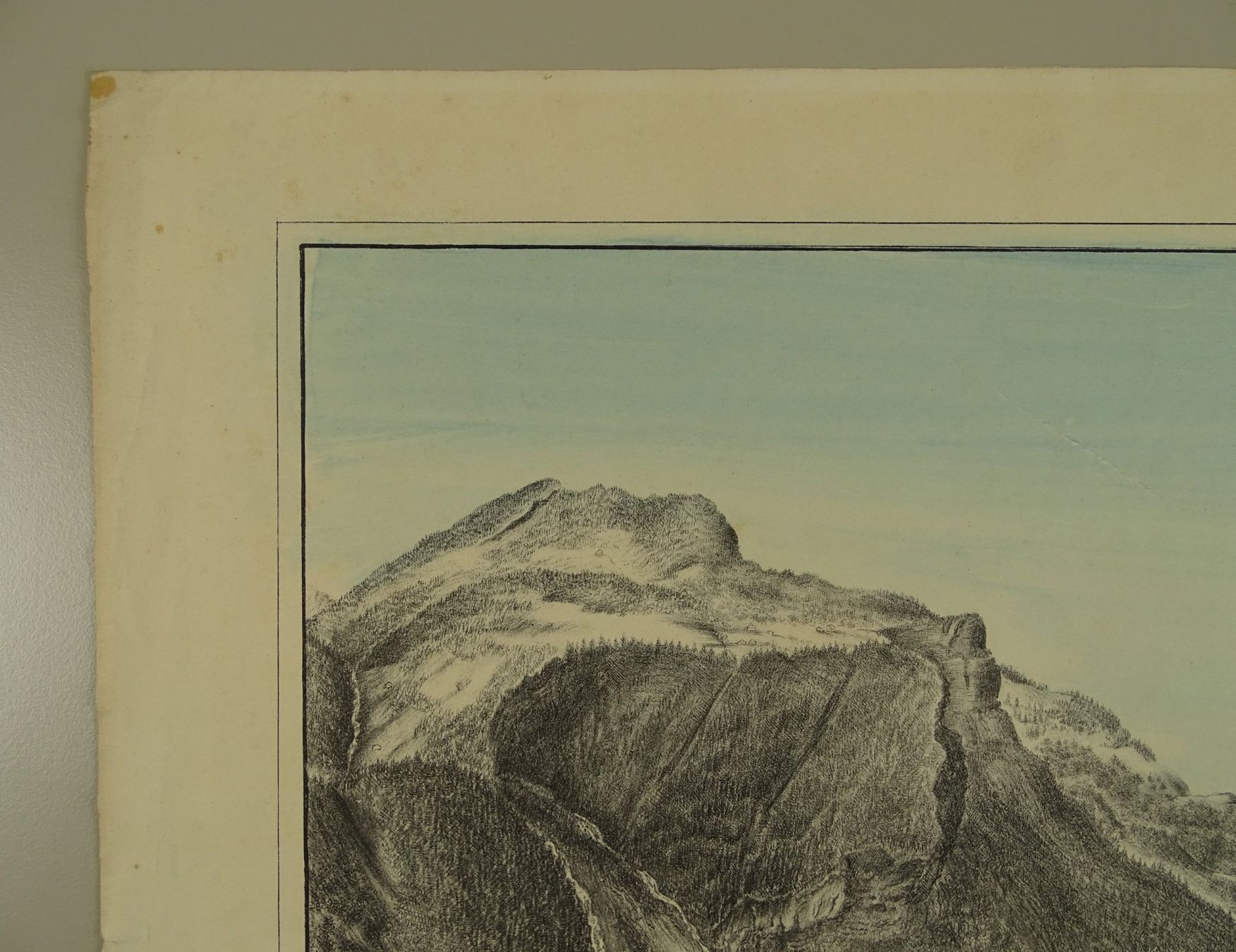 Stiche: MOLLIS & NÄFELS, GROSSE LITHOGRAPHIE UM 1880 – Gebraucht aus Grüningen von Kartensammler 3